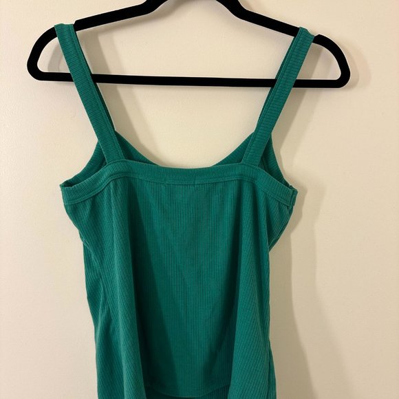 NWT Aqua Green Ribbed Tank Top - Picture 4 of 4